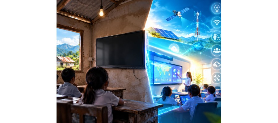 Smart Board di Sekolah Tanpa Listrik: Ironi Digitalisasi Pendidikan yang Tidak Bisa Ditutupi Klarifikasi.