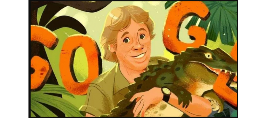 Google Doodle Hari Ini: Steve Irwin, The Crocodile Hunter